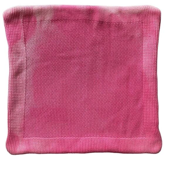 Ralph Lauren Other - Ralph Lauren Pink Ombre Square Cotton Knit Zipper Pillow Cover 19" x 19"